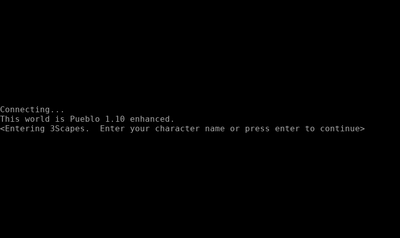Intro screen of 3scapes