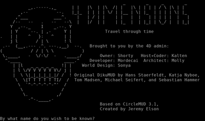 Intro screen of 4 Dimensions