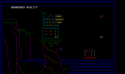 Intro screen of Abandoned Reality