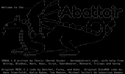 Intro screen of Abattoir