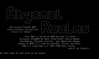 Intro screen of Abysmal Realms