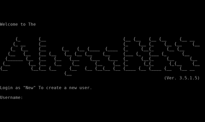 Intro screen of Abyss BBS