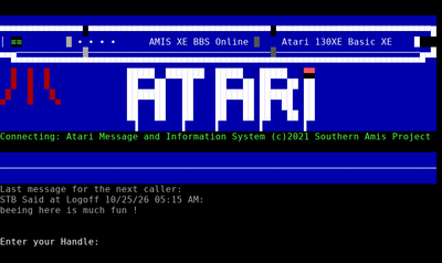Intro screen of Amis XE