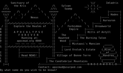 Intro screen of Apocalypse Forever