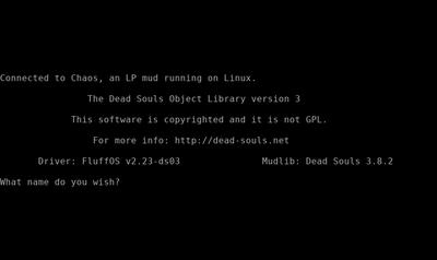 Intro screen of Chaos