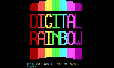 Intro screen of Digital Rainbow