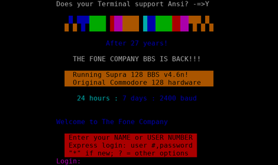 Intro screen of Fone Company