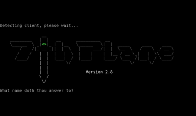 Intro screen of The 7th Plane